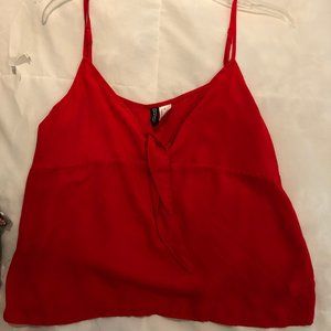 H&M Red Tie Tank Top